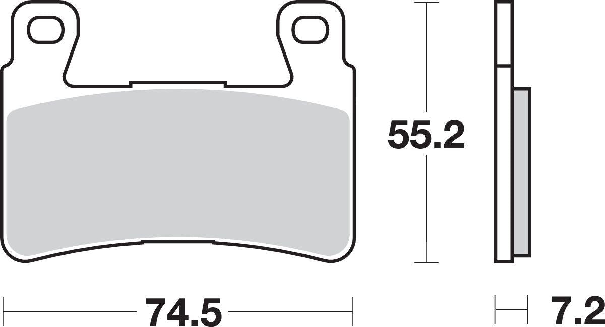 Sbs HS Street Excel Sintered Front Brake Pads For Honda CB 1100 EX 98-20 734HS