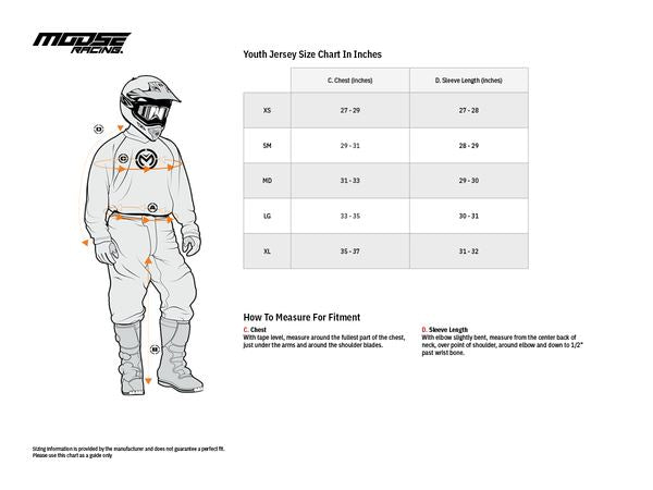 Moose Racing Jersey Youth Agroid Hi-Vis/Black 24 Model