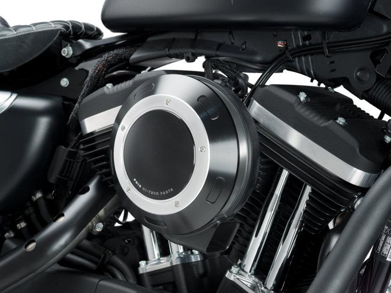 PUIG Air Filter Cover Black for Harley Davidson Sportster 883 Iron XL883N 16-22 9993N