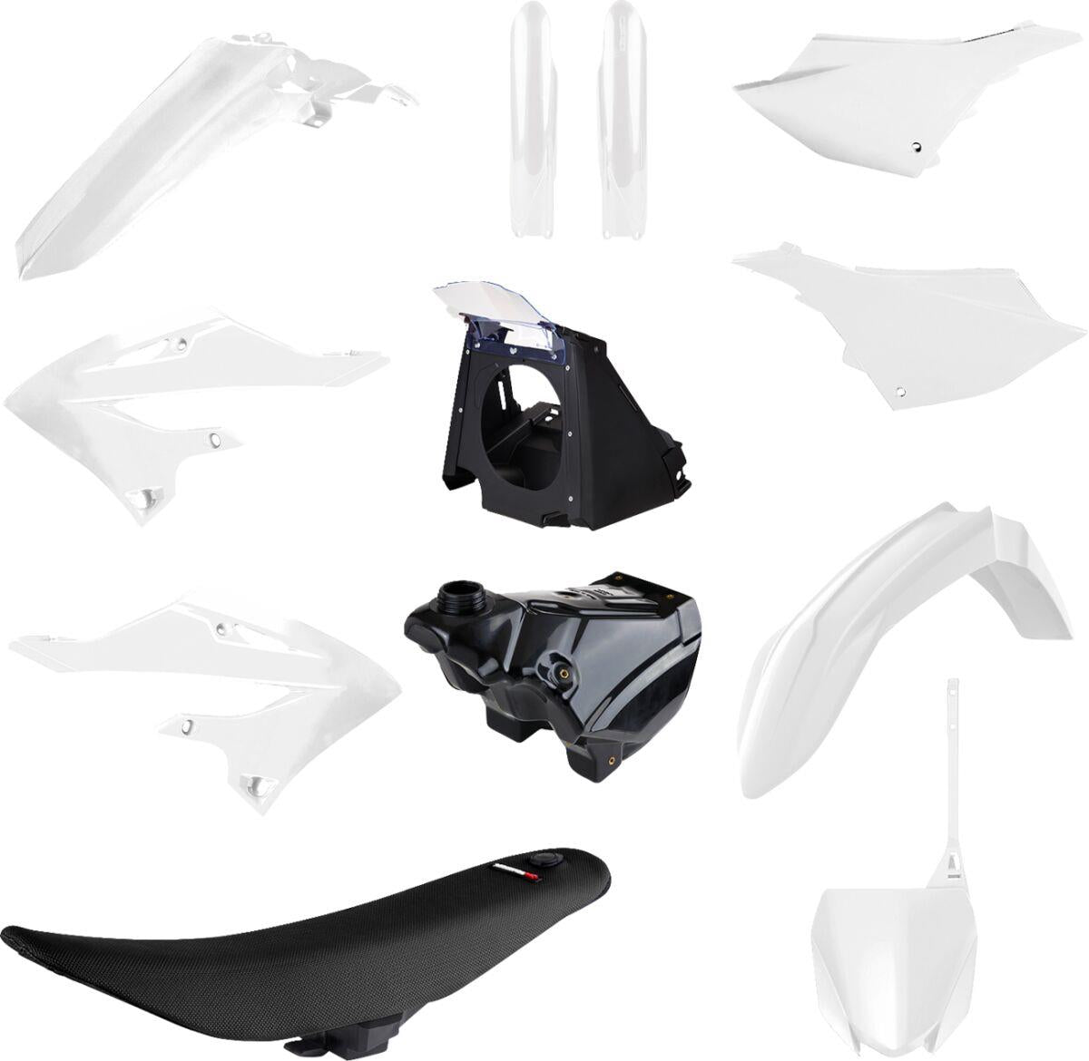Polisport Restyling Body Kit For Yamaha YZ 125 2002-2021 Black White 91572