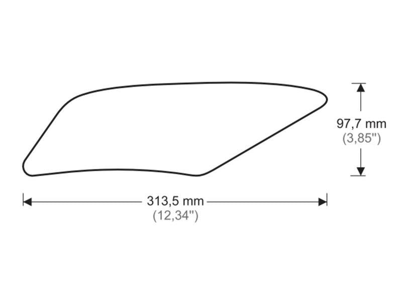 PUIG Side Tank Pad Protector Black for Yamaha YZF R6/Race 17-24 20096N