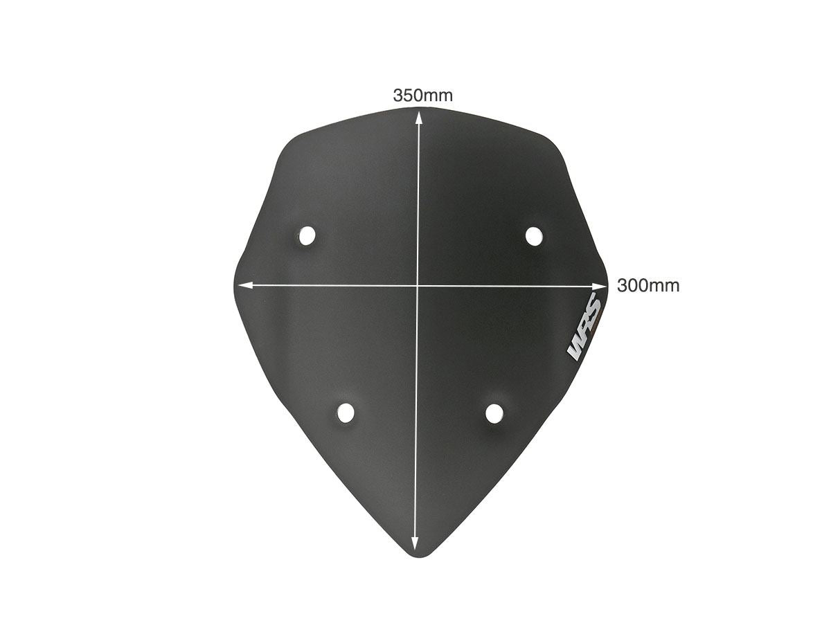 WRS Windscreen Sport Ducati Multistrada 1200 Matte Black Du005no
