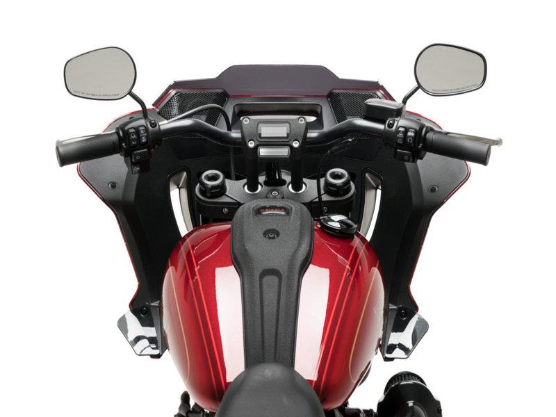 PUIG Batwing Sports Screen Red for Harley Davidson Softail Low Rider ST FXLRST 22-24 21472R