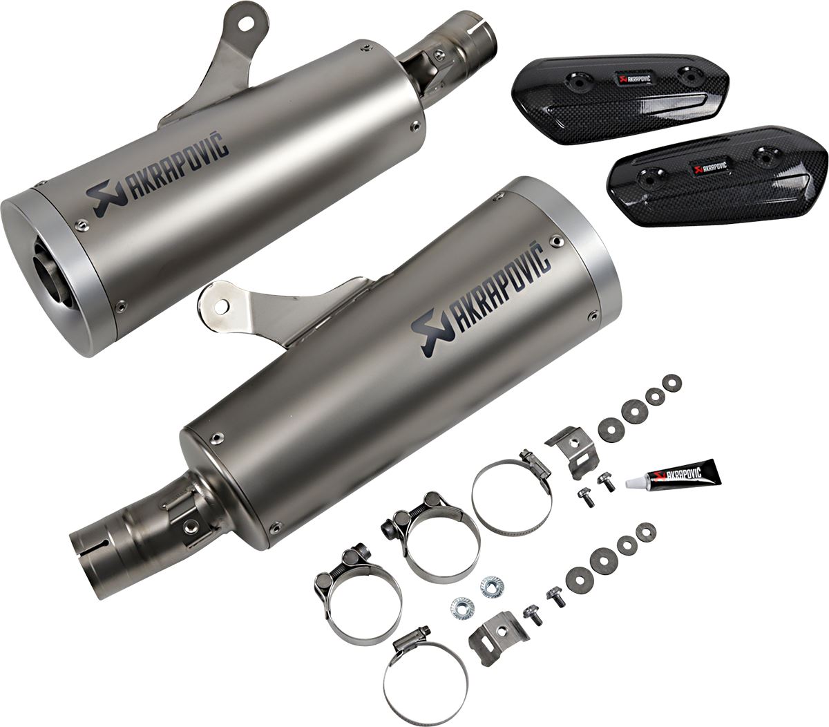 Akrapovic TI Slip-On Line Mufflers TI For Yamaha VMX 1700 ABS 09-16 S-Y17SO1-HBAV