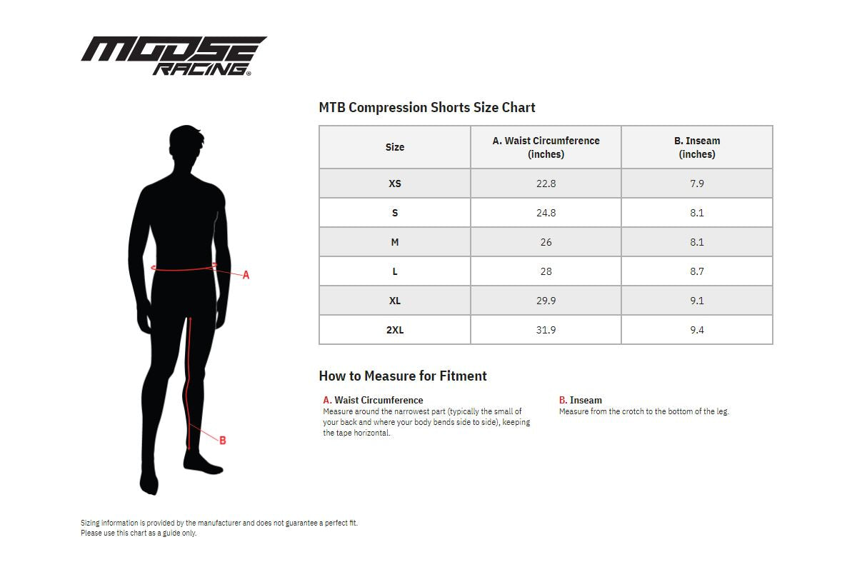 MOOSE RACING MTB Compression Shorts Black 2023 Models