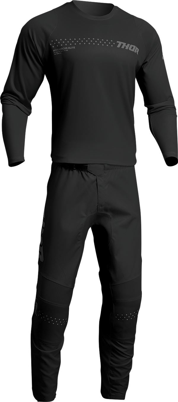 THOR Youth Sector Minimal MX Motorcross Jersey Black 2023 Model
