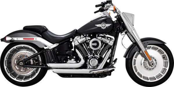 Vance & Hines Shortshots Staggered Exhaust System Chrome For HD FXBR 1923 18-24 17335
