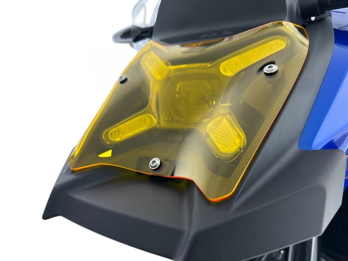 WRS Headlight Protection For BMW R1300GS Adventure Yellow Bm105gf