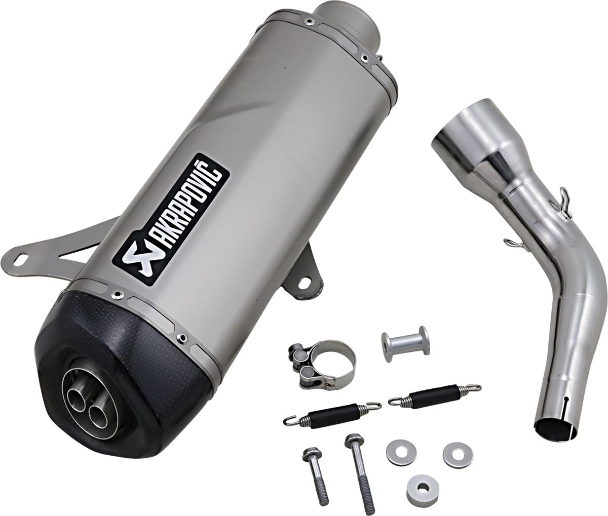Akrapovic Slip-On Line Scooter Muffler SS/CF For Vespa GTS 300 I.E. 05-20 S-VE3SO9-HRSS