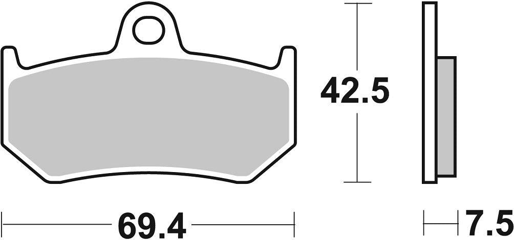 Sbs LS Street Excel Sintered Rear Brake Pads For MV Agusta F3 800 00-20 763LS