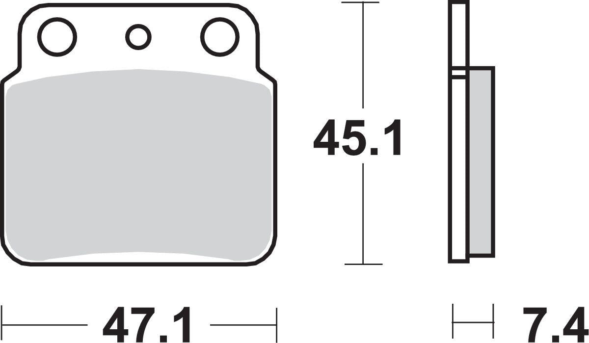 Sbs SI Offroad Sintered Brake Pads For Suzuki LT-Z 400 2X4 1987-2018 649SI