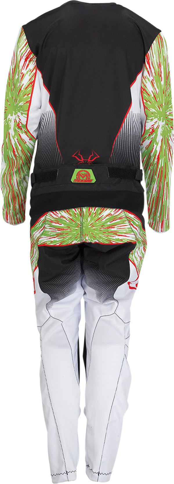 Moose Racing Trousers Youth Agroid Green/Red/Black 24 Model