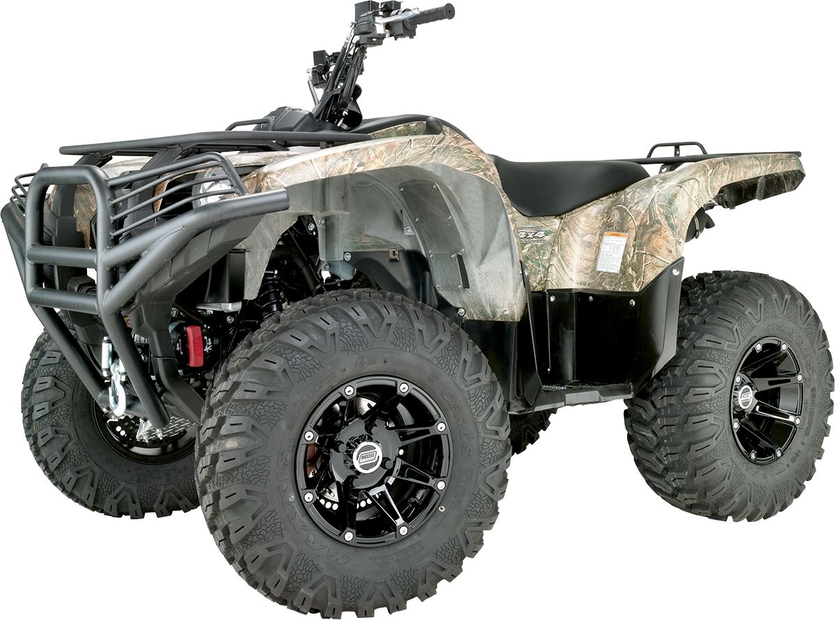 Moose Utility 387 Gloss Black 12X7 4/136 4+3 Alloy Quad UTV Wheel
