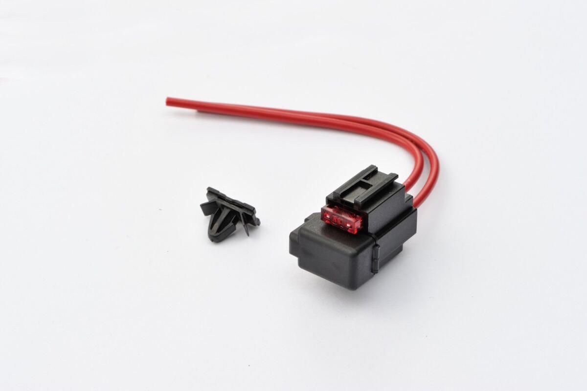 Daytona Mini Fuse Holder Set w/10A Fuse Black 24x30x24mm 2 Units 96231