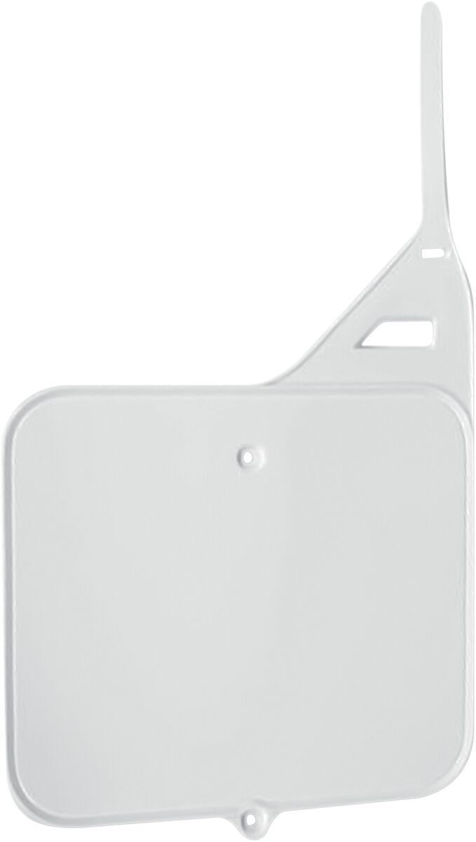 UFO FRONT NUMBER PLATE SUZUKI RM125/250 WHITE SU02910-041