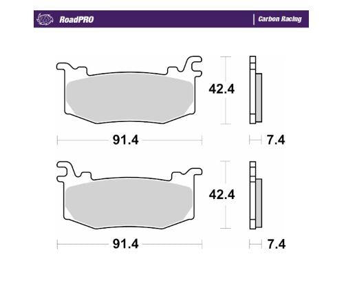 Moto-Master Carbon Racing Brake Pads For Ducati Panigale 1100 2025-2026 416906
