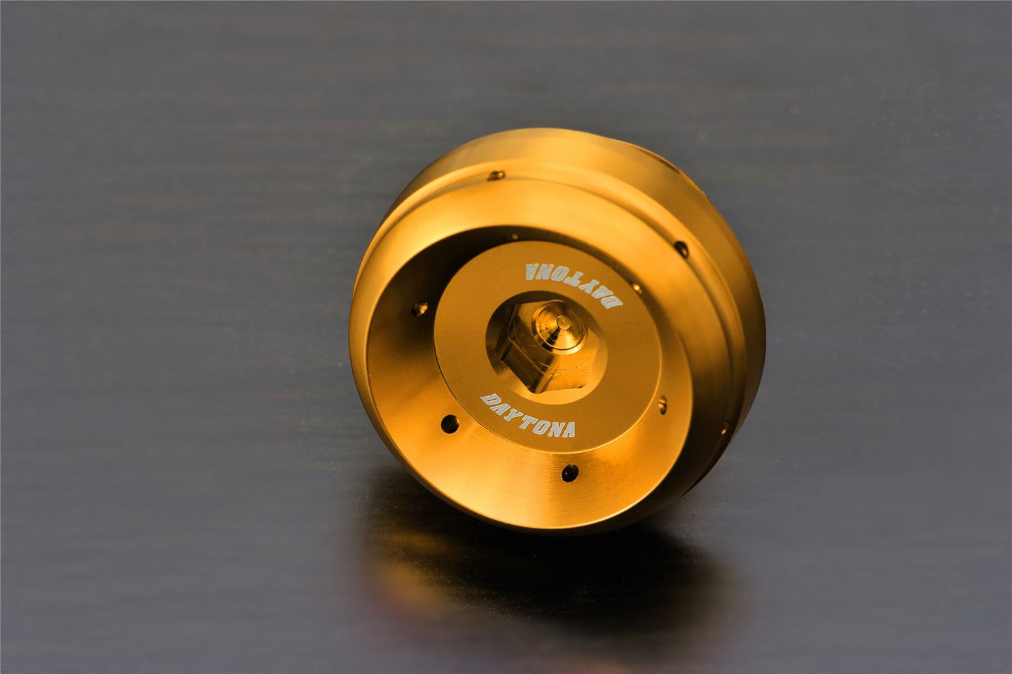 Daytona Bullet Oil Filler Cap Gold Aluminum M24xP3.0 with O-ring & Wire-lock 98407
