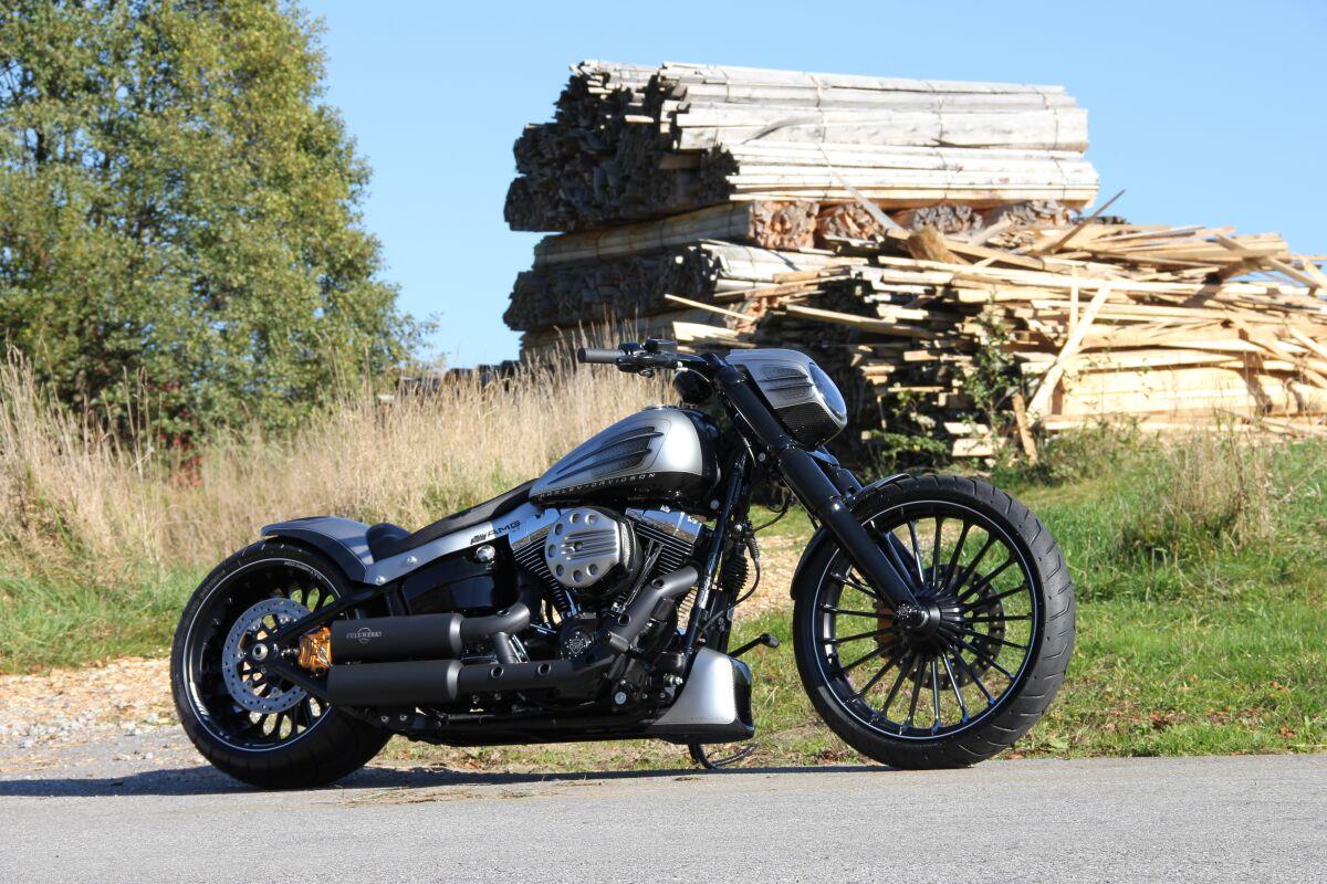 Cult Werk Spoiler Racing For Harley Davidson FXSB 1690 2013-2017 Black HD-BRO008