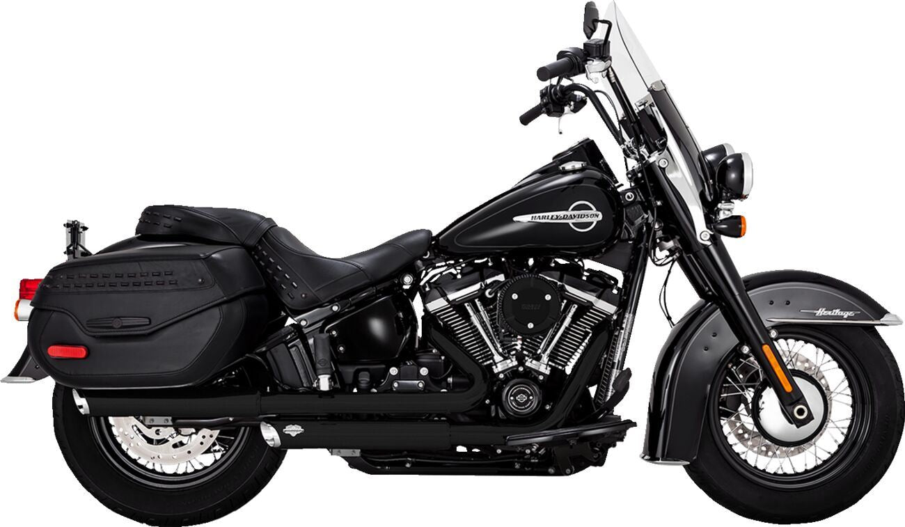 Vance & Hines Twin Slash Slip-On Mufflers For HD FLHC 1750 18-22 46379