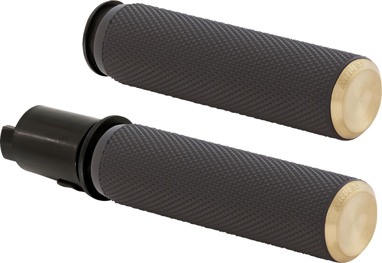 Arlen Ness Knurled Grips Brass For Harley Davidson FLHXSE 1977 23-24 500-052