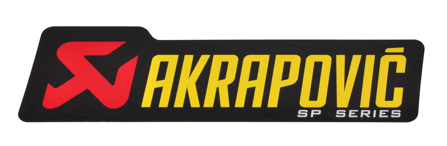 Akrapovic Sticker Black Red Yellow Heat Restistant H 15cm W 44mm P-HST2ALSP