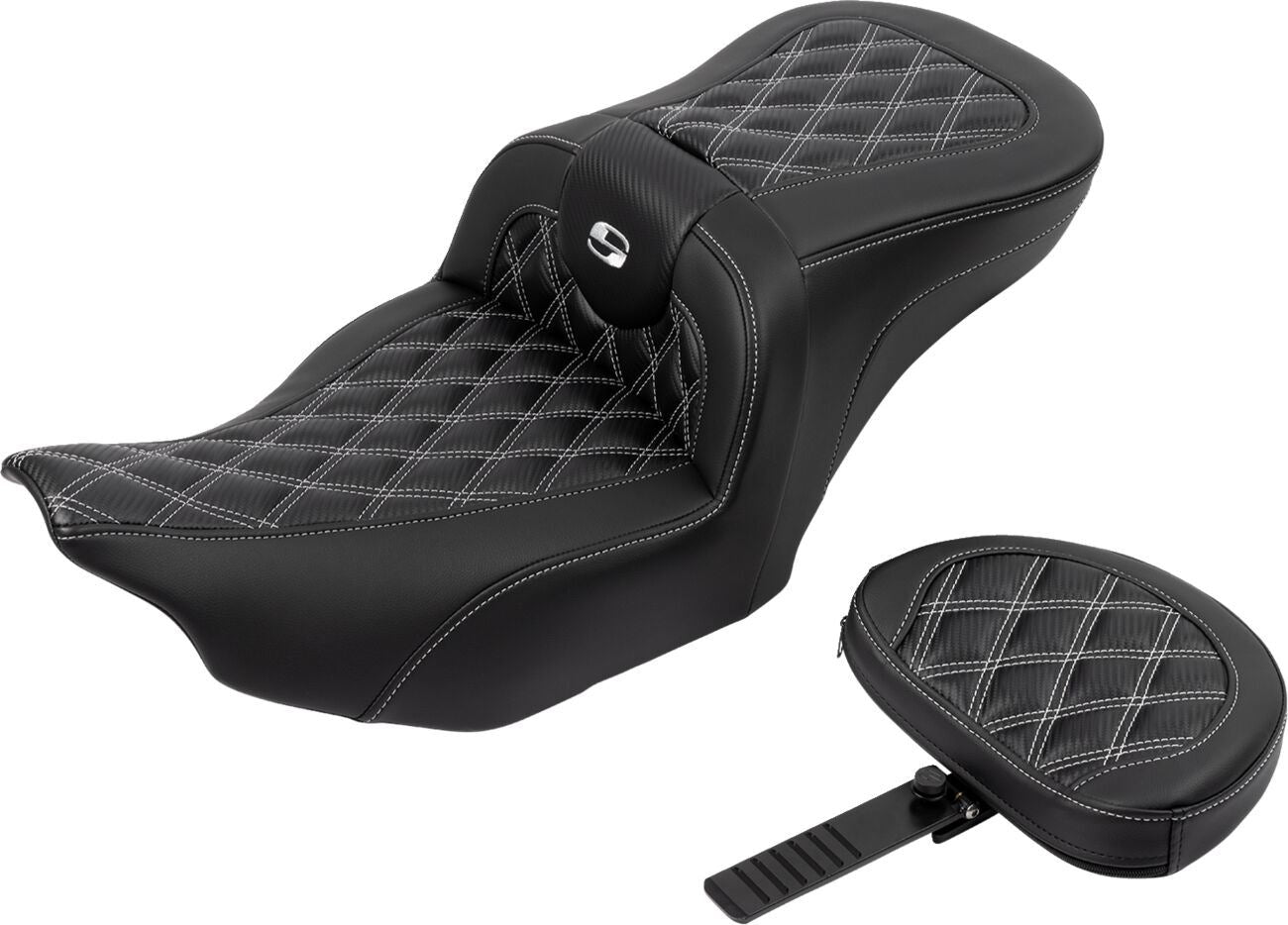 Saddlemen Roadsofa Stitch Seat With Backrest For HD FLTRXSE 1977 23-24 823-07-206B5