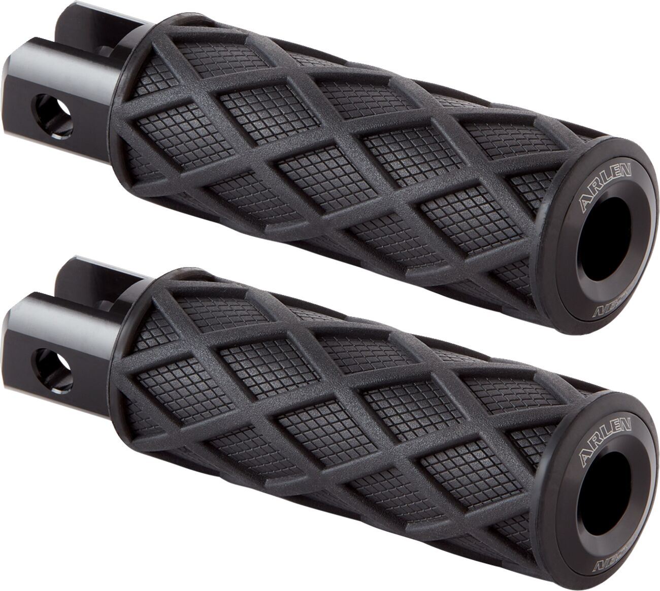 Arlen Ness Diamond Footpegs Rubber Steel For HD FLHTC 1584 00-10 400-051