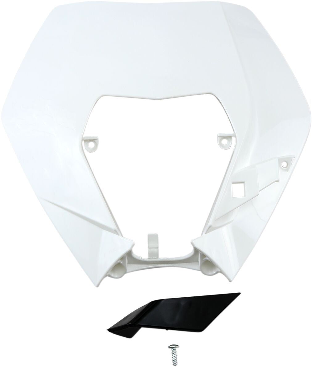 UFO Headlight Plastic For KTM Exc 125-350 09-13 White KT04090-047