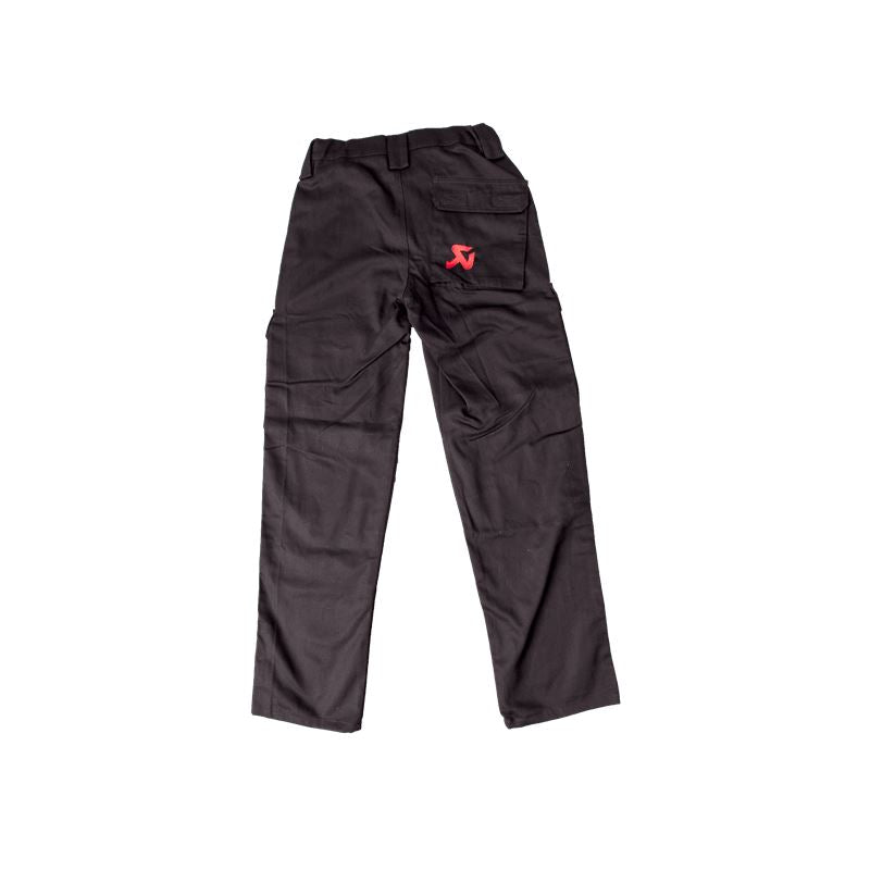 Akrapovic Brand Cargo Pants Mens Black Cotton Casual Medium 801443