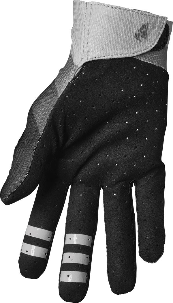 THOR Assist React MX Motorcross Gloves Black/Gray 2023 Model