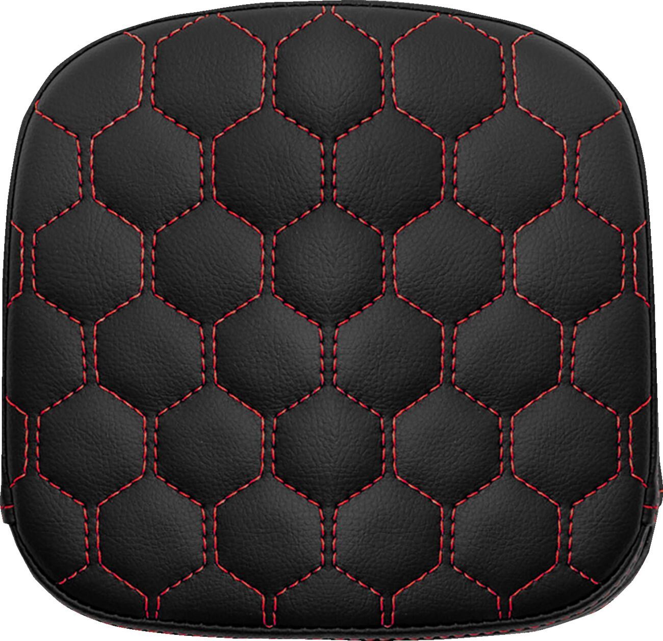 Saddlemen Honeycomb SIssy Bar Pad Black Red Stich 040749RED