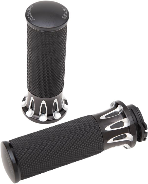 Arlen Ness Fusion Deep Cut Grips Black For Harley Davidson XL 883 N 76-22 07-317