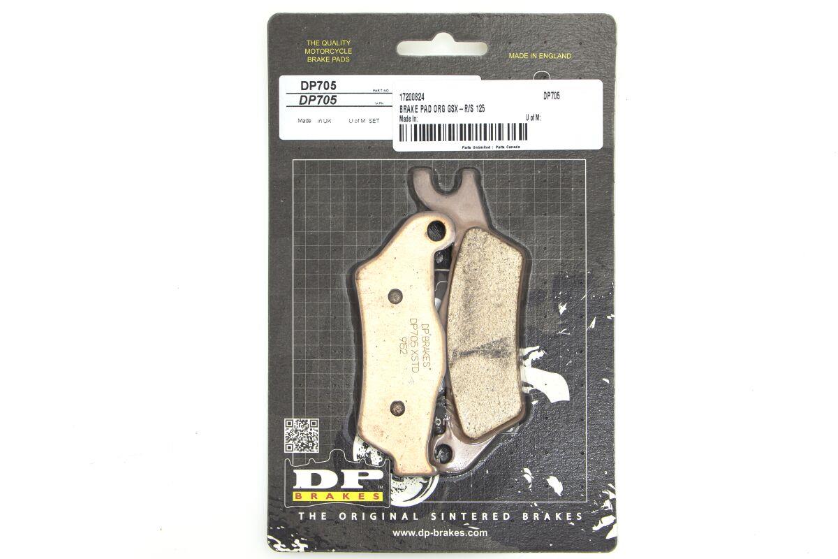 Dp Brakes ODP Organic Brake Pads For Suzuki GSX-R 125 2017-2024 Organic DP705