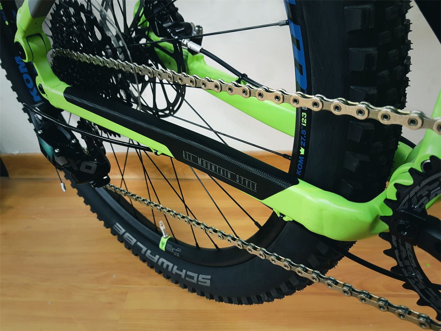 ALL MOUNTAIN STYLE Chain Guard BLACK/SLV AMSFG4BKSV