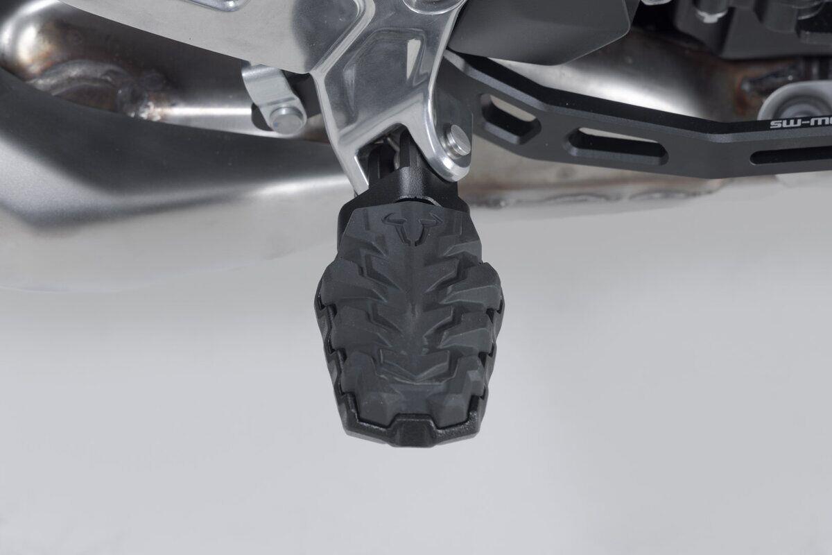 SW-Motech EVO Footrest Kit Silver Steel Pair FRS.11.112.10800