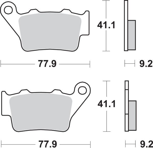 Sbs HF Street Ceramic Organic Brake Pads For BMW F 850 GS 1997-2024 675HF
