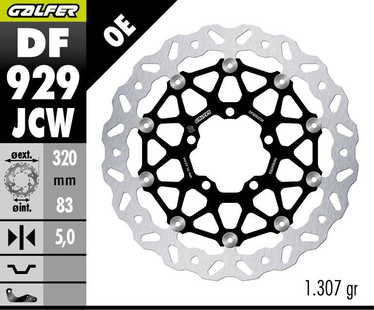 Galfer Brake Rotor Floatech Wave For Triumph Tiger 1200 2019-2026 DF929JCW