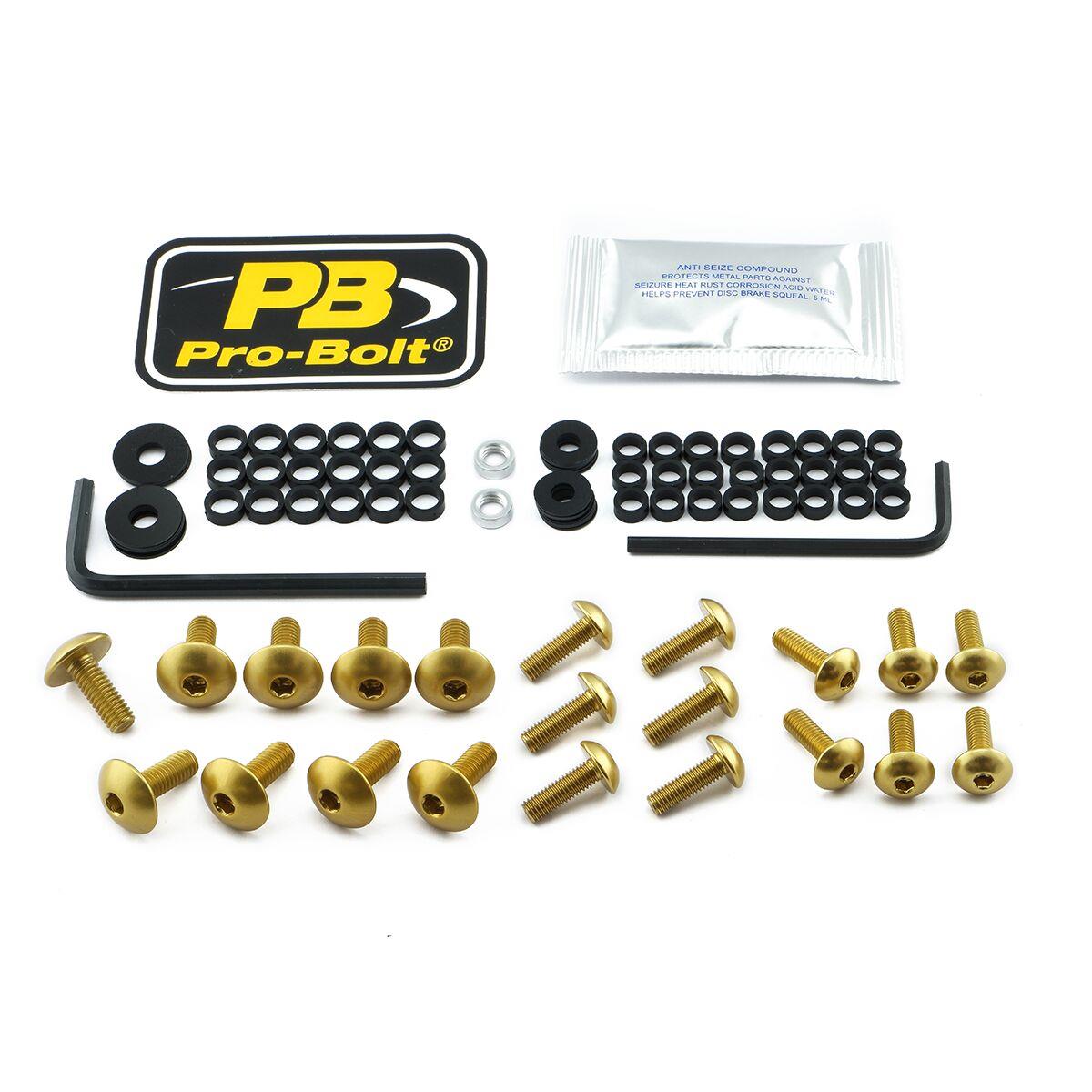 Pro Bolt Aluminium Fairing Bolt Kit For Kawasaki ZX-6 R 636 2013-2019 FKA402G