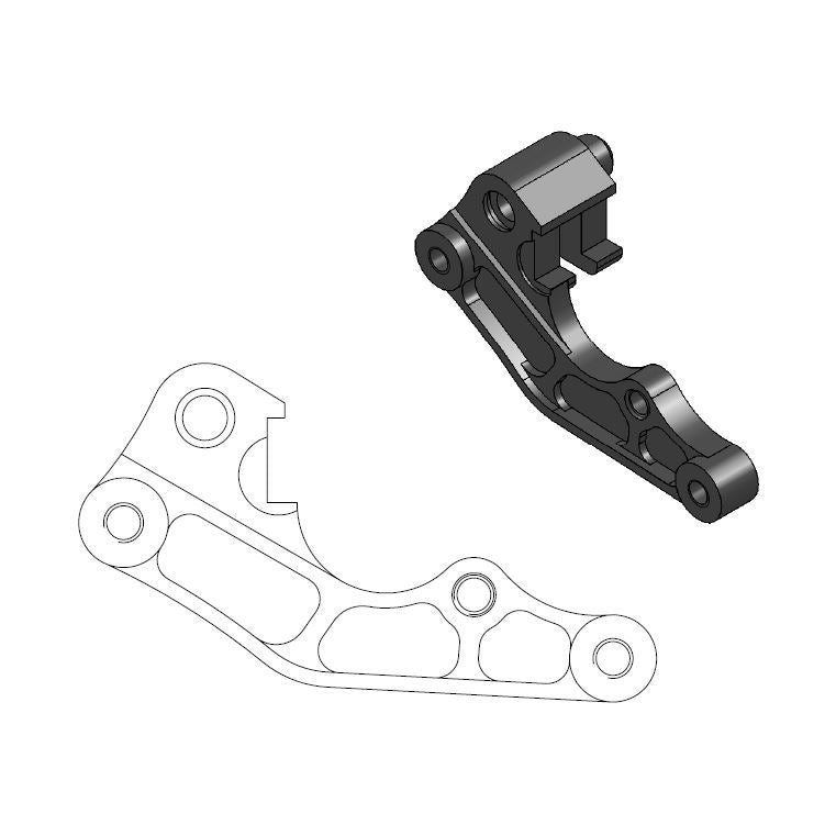 Moto-Master MX/Offroad Adapter Brackets For Yamaha WR 250 F 2000-2019 211007
