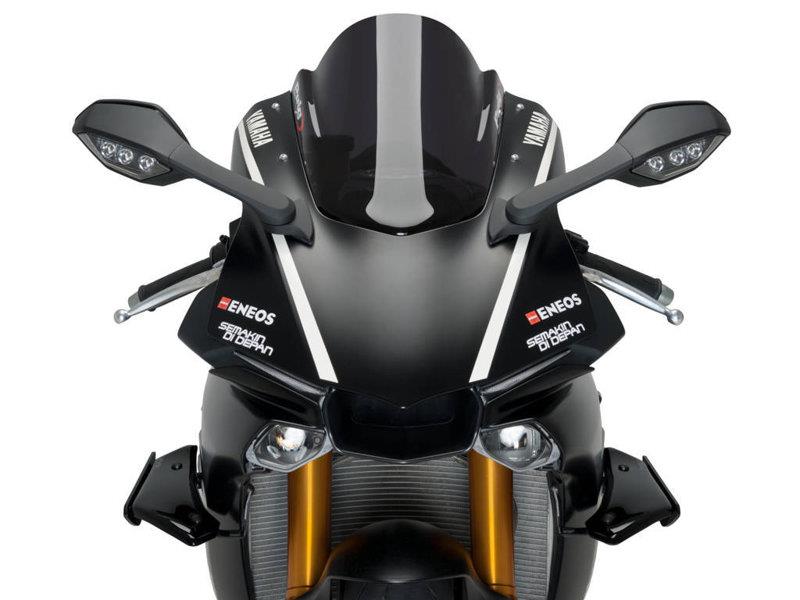 PUIG Sport Downforce Spoilers Black for Yamaha YZF R1/M 15-19 9766N