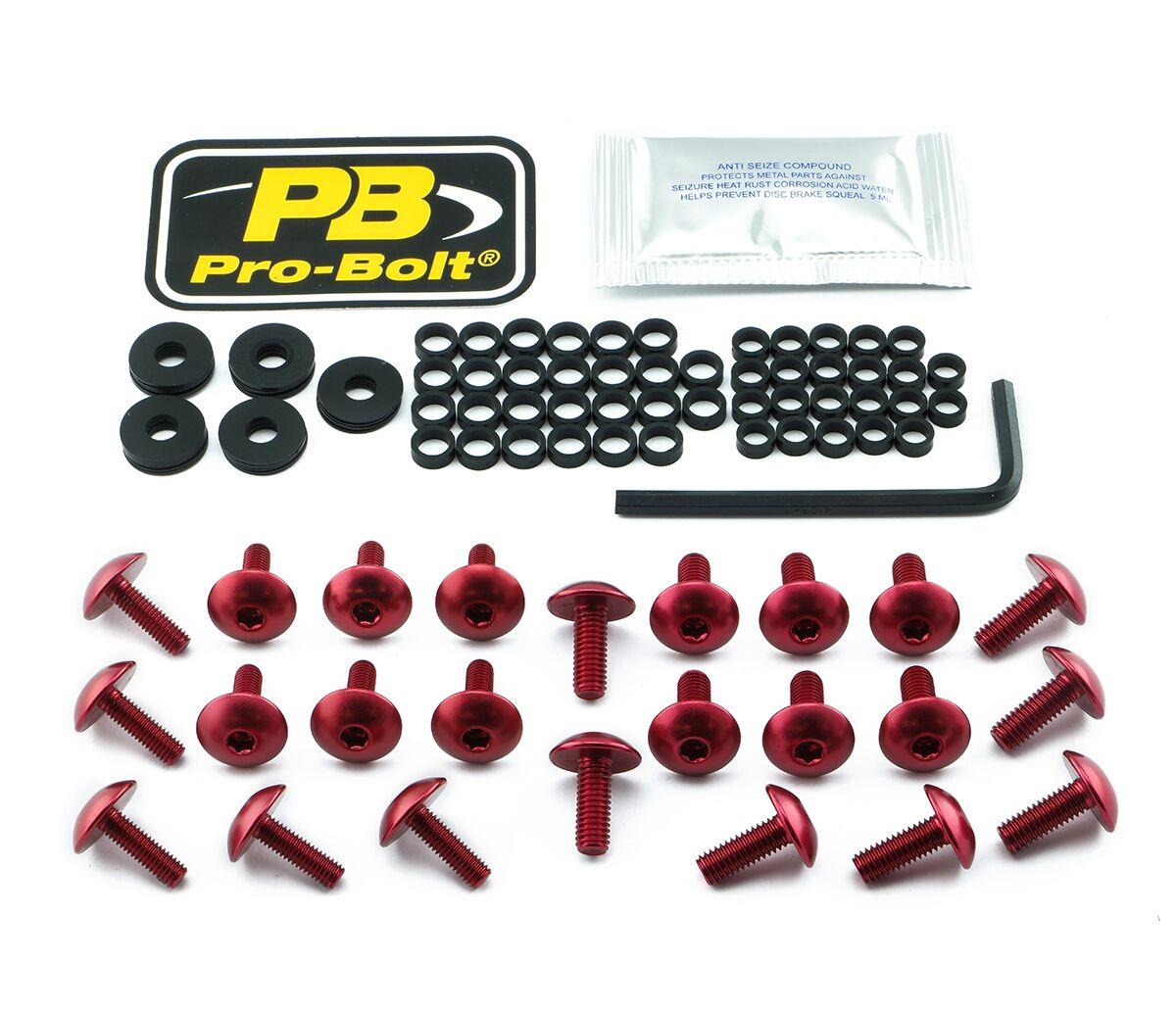 Pro Bolt Fairing Bolt Kit For Kawasaki For Kawasaki ZX-6 R 600 2009-2012 FKA175R