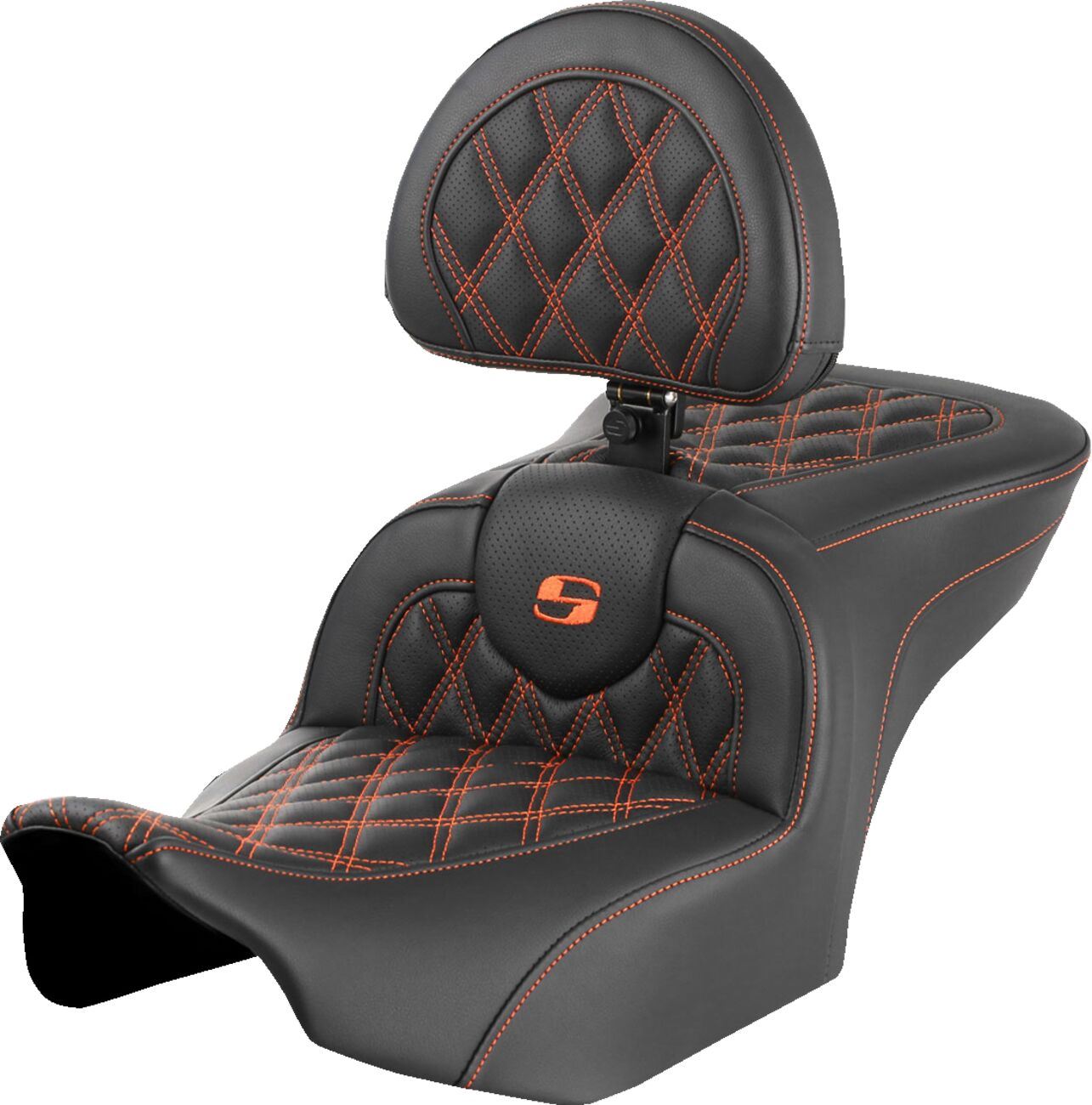 Saddlemen Roadsofa Seat With Backrest For HD FLTRXSE 1977 23-24 823-07-182B3