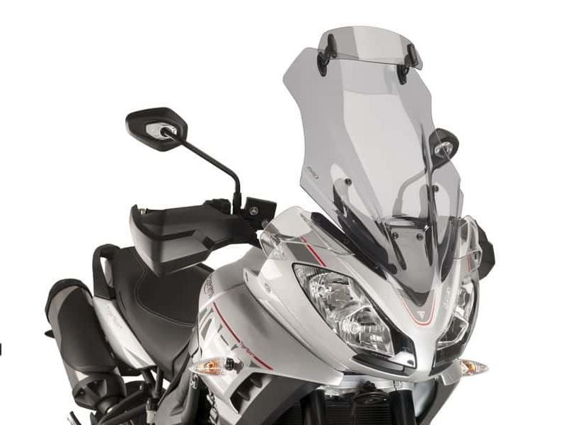 PUIG Touring Screen w/ Extender Light Smoke for Triumph Tiger Sport 1050 16-20 9201H