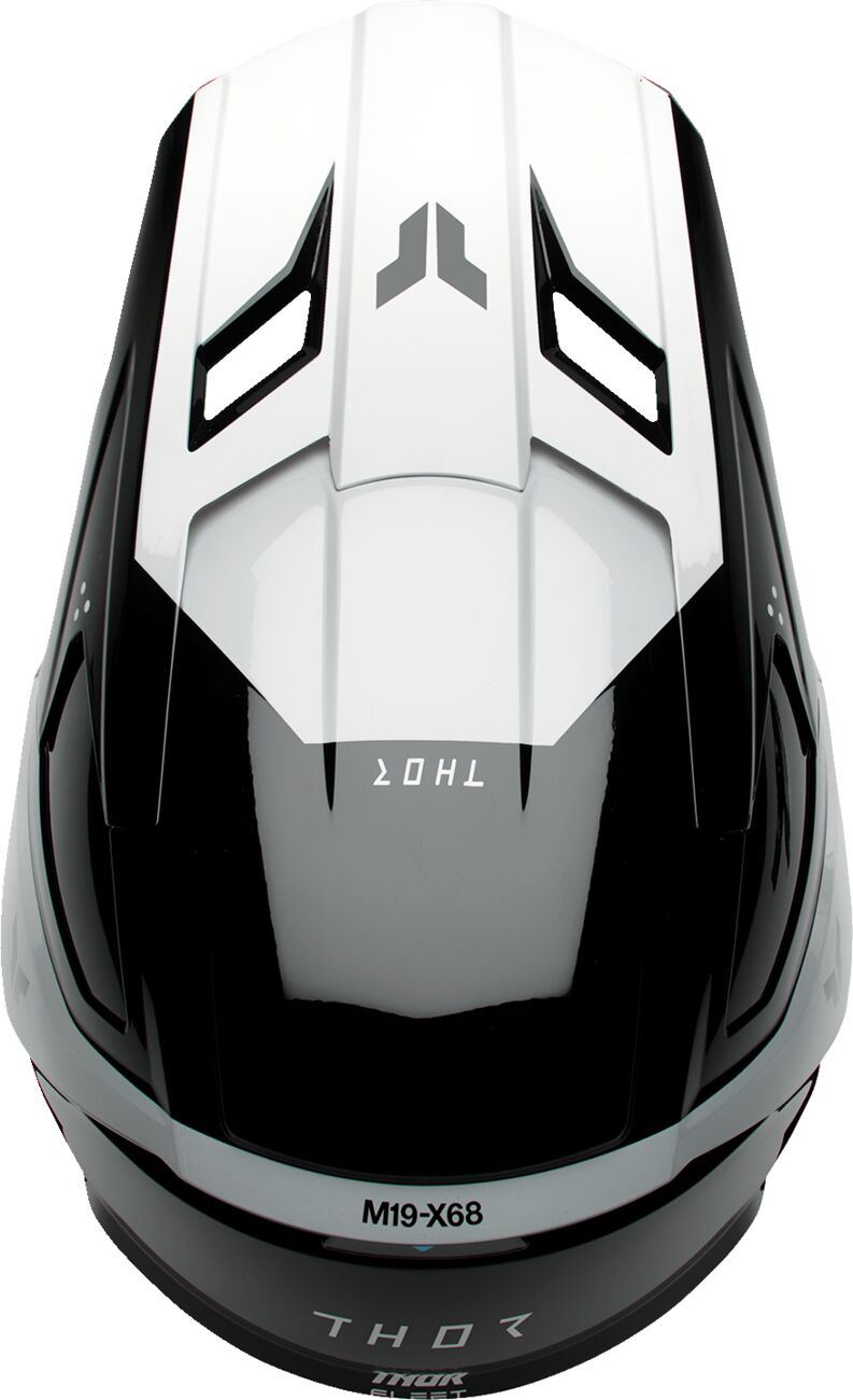 THOR Youth Fleet Storm Helmet BK/WH 2025 Model