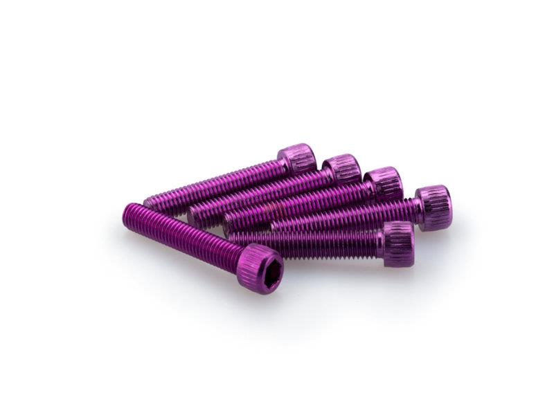 PUIG M5 35mm Allen Screws x 6 Purple Universal 0346L