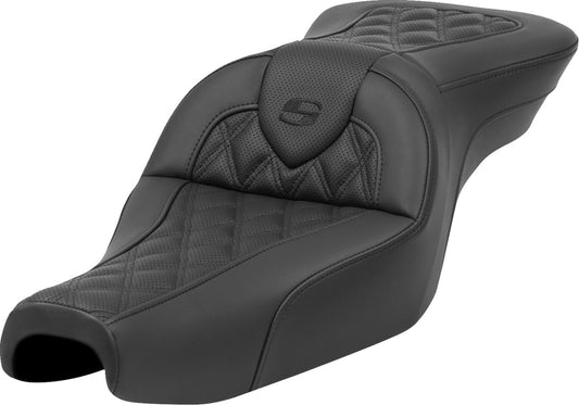 Saddlemen Roadsofa Standard Reach Seat Black CF For Harley Davidson XL 883 N 04-22