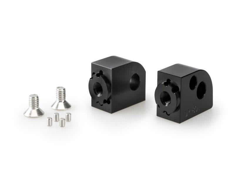 PUIG Pillion Adjustable Footpeg Adaptors Black for Yamaha MT-09/SP/Tenere700/Tenere700 Explore/Extreme/Rally 21-25 20839N