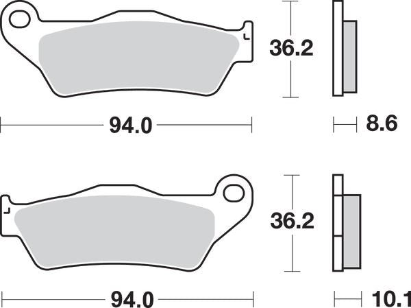Sbs LS Street Excel Sintered Rear Brake Pads For BMW S 1000 XR 1994-2021 742LS
