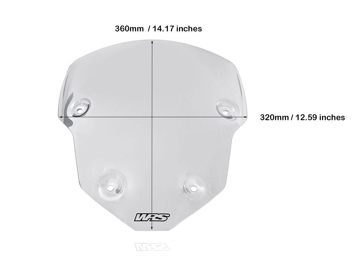 WRS Windscreen Sport Triumph Tiger900 Clear Tr004t