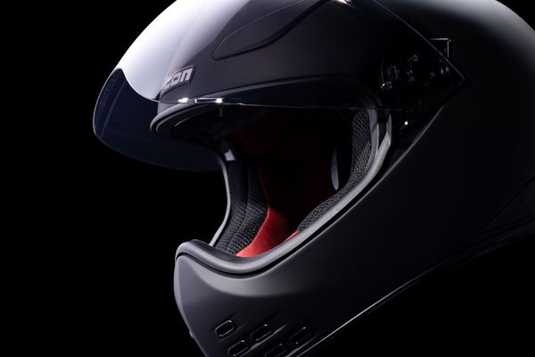 ICON Domain™ Rubatone Motorcycle Helmet Black - 2023 Model